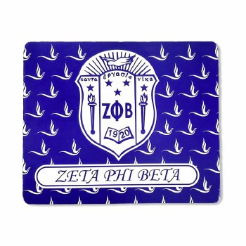 Zeta Phi Beta Crest Mousepad - The College Crib