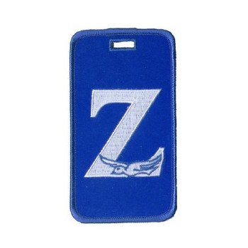 Zeta Phi Beta Embroidered Zeta Letter &amp; Dove Luggage Tag