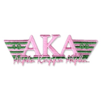 Alpha Kappa Alpha Greek Wings Patch