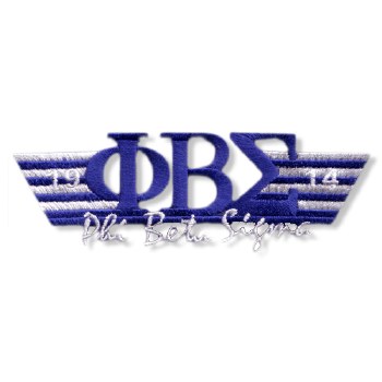 Phi Beta Sigma Greek Wings Patch