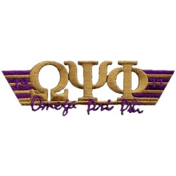 Omega Psi Phi Greek Wings Patch