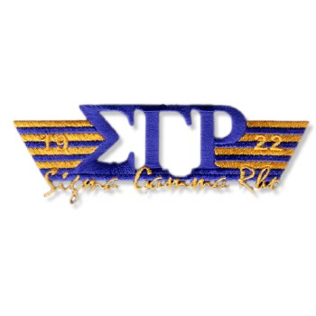 Sigma Gamma Rho Greek Wings Patch