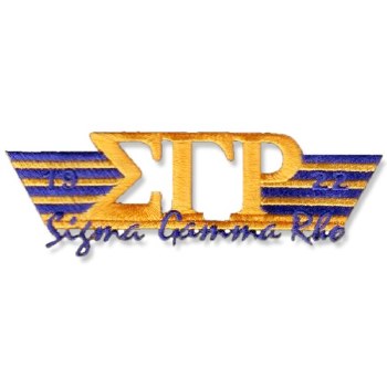 Sigma Gamma Rho Greek Wings Patch