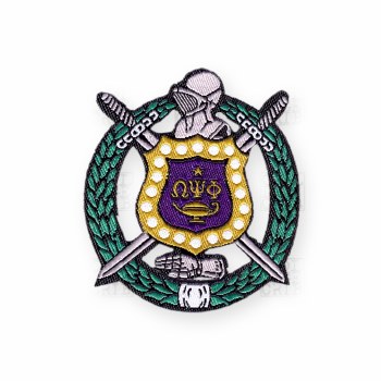 Omega Psi Phi Woven Crest Emblem