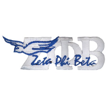 Zeta Phi Beta Mascot &amp; Signature Patch