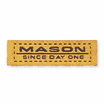Mason Organization Mini woven Label