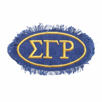 Sigma Gamma Rho Oval Distressed Emblem