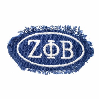 Zeta Phi Beta Oval Distressed Emblem