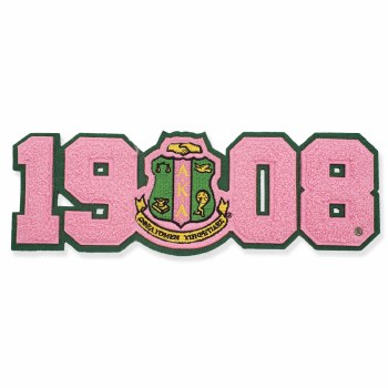 AKA Chenille Year &amp; Crest Emblem