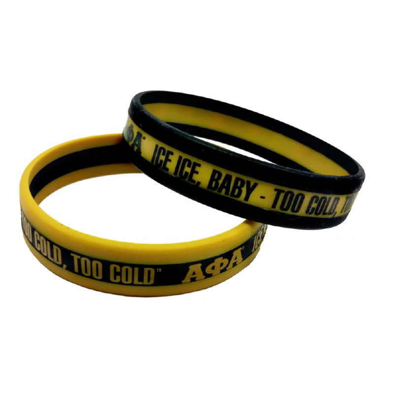 alpha phi alpha silicone bracelet