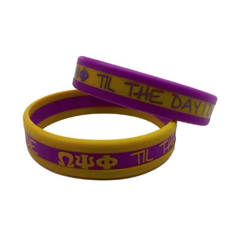 omega psi phi silicone wristbands