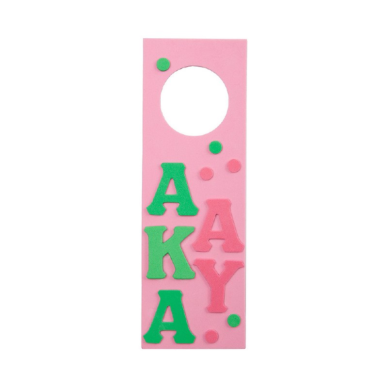 Alpha Kappa Alpha Door Knob Hanger The College Crib