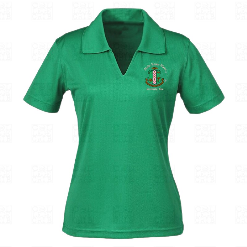 Alpha Kappa Alpha Dry Fit Polo Shirt - The College Crib | Poloshirts