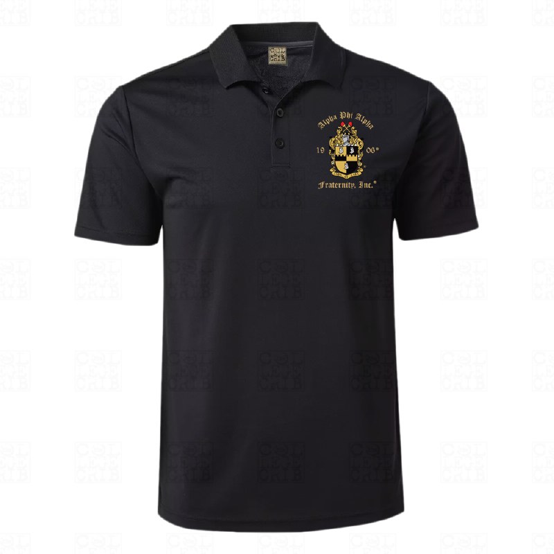 Fit Shirt College Phi Crib Dry Alpha Alpha Polo The -
