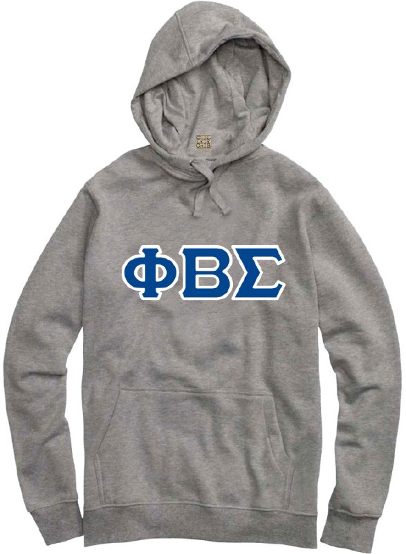 Phi Beta Sigma Applique Letters Hoodie The College Crib