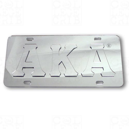alpha kappa alpha license plate