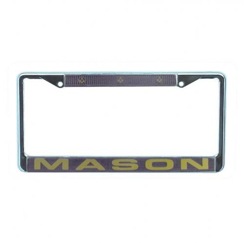 Mason Chrome Car Tag Frame - The College Crib