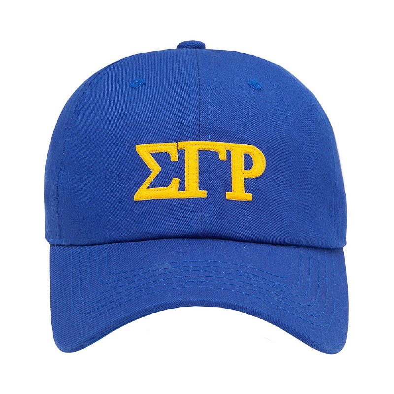 Sigma Gamma Rho Felt Letters Dad Hat - The College Crib