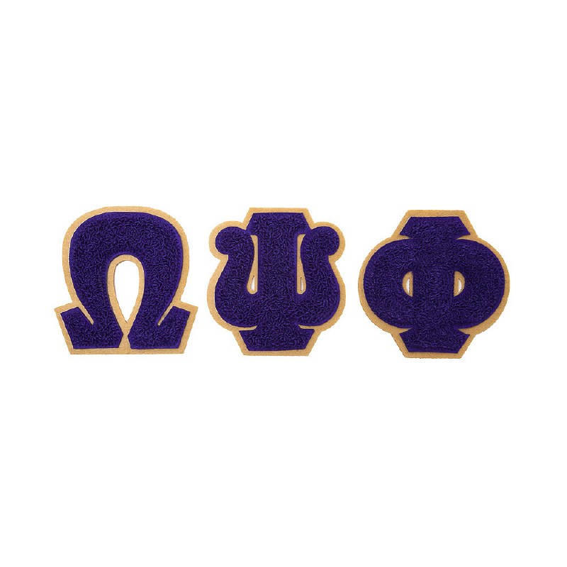 Omega Psi Phi Chenille Letter Set