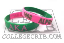 Alpha Kappa Alpha Silicone Wristband