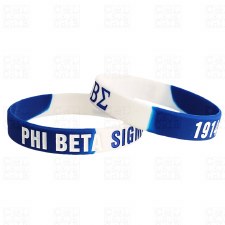 Phi Beta Sigma Silicone Wristband