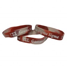 Gamma Sigma SigmaTwo-Tone Silicone Wristband