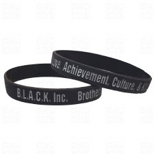 B. L. A. C. K. Silicone Wristband