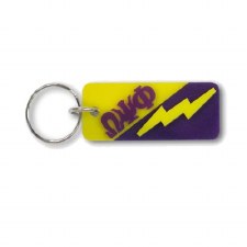 Omega Psi Phi Letters & Mascot Keychain