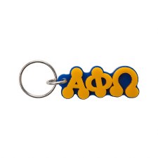 Alpha Phi Omega Bubble Letter Keychain