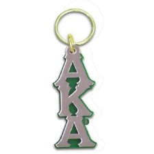 Alpha Kappa Alpha Vertical Letters Keychain