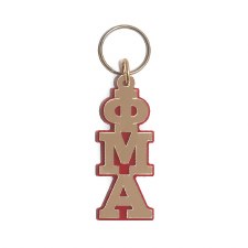 Phi Mu Alpha Vertical Letters Keychain