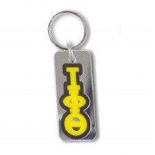 Iota Phi Theta Mirror Background Keychain