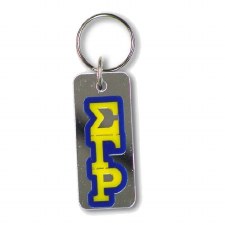 Sigma Gamma Rho Mirror Background Keychain