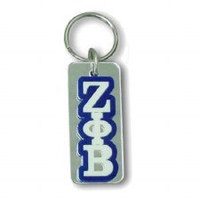 Zeta Phi Beta Mirror Background Keychain