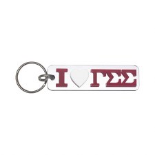 Gamma Sigma Sigma I Love Keychain