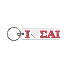 Sigma Alpha Iota I Love Keychain