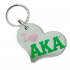 Alpha Kappa Alpha Heart Keychain