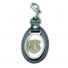 Iota Phi Theta Leather Shield Keychain