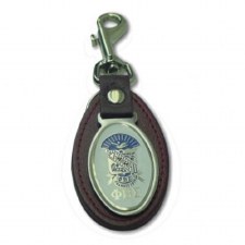 Phi Beta Sigma Leather Shield Keychain