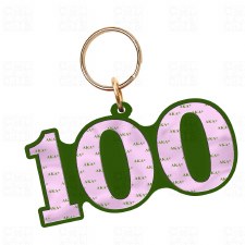 Alpha Kappa Alpha Line Number Keychain (#100)