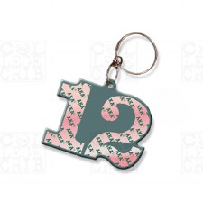 Alpha Kappa Alpha Line Number Keychain