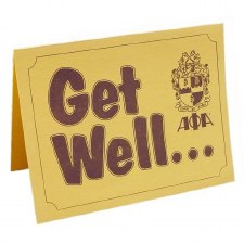 Alpha Phi Alpha Get Well Greeting Card