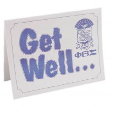 Phi Beta Sigma Get Well Greeting Card