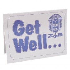 Zeta Phi Beta Get Well Card