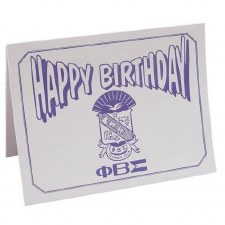 Phi Beta Sigma Happy Birthday Greeting Card