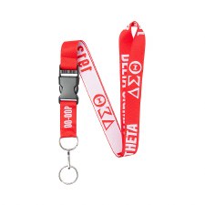 Delta Sigma Theta Woven Lanyard