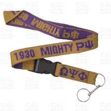 Omega Psi Phi   Rho Psi Chapter Lanyard