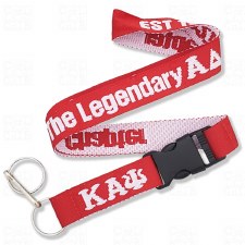 Kappa Alpha Psi   The Legendary Alpha Delta Chapter Red Woven Lanyard