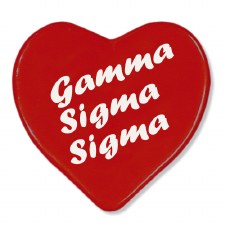 Gamma Sigma Sigma Heart Button