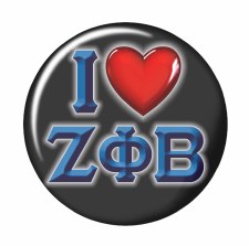 Zeta Phi Beta I Love Button